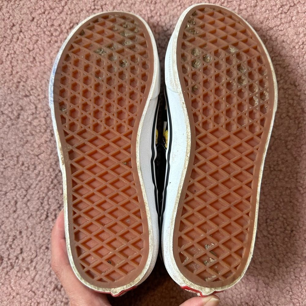 Vans Slip Ons. Woman Missy Size 4. Sunflower Black White Checkered UK 3 - Picture 6 of 6